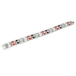 Stylish Silver and Red men’s Bracelet